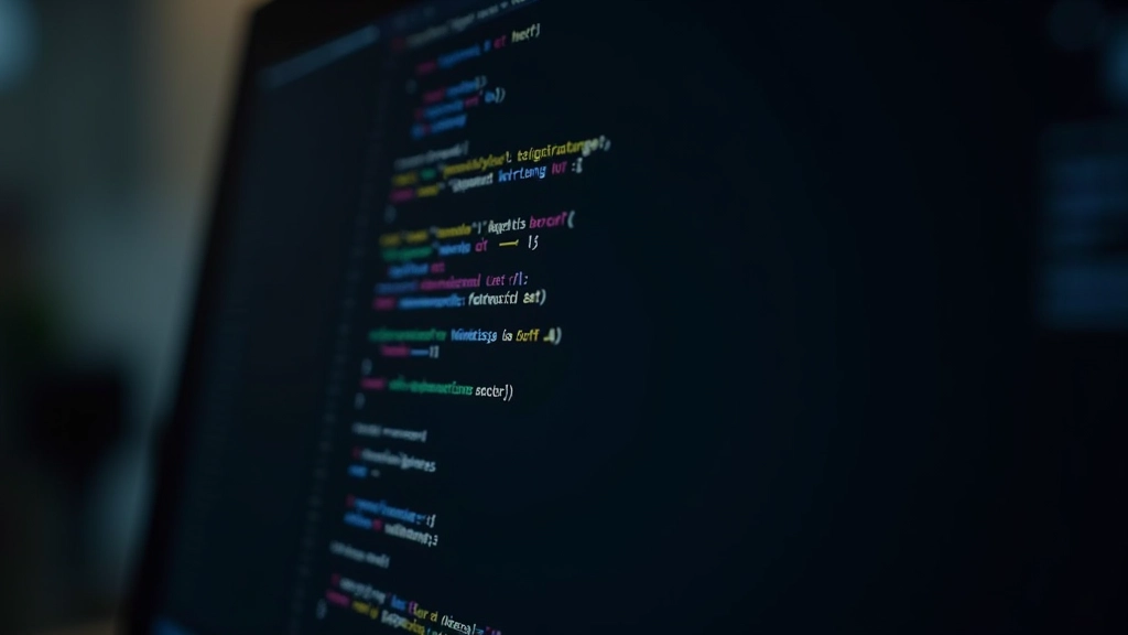 Kód JavaScriptu s Intersection Observer API na obrazovce, editor s barevným zvýrazněním syntaxe