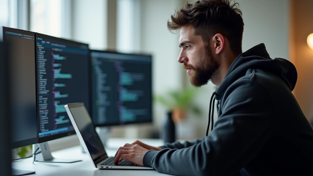 Vývojář pracující na animacích CSS v editoru kódu se zobrazeným náhledem v prohlížeči